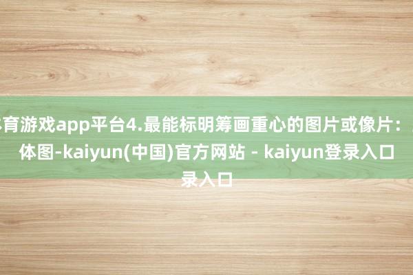 体育游戏app平台4.最能标明筹画重心的图片或像片：立体图-kaiyun(中国)官方网站 - kaiyun登录入口